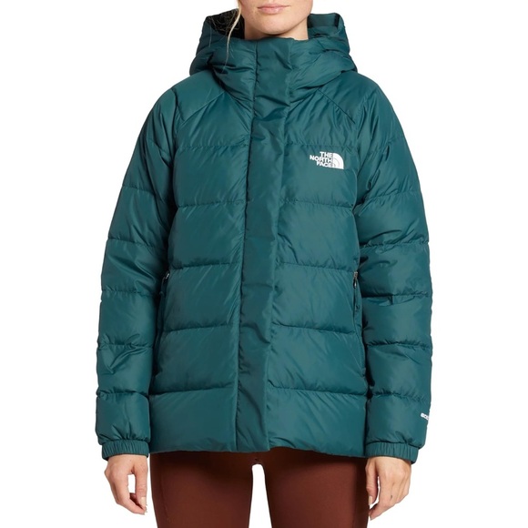 The North Face Women Hydrenalite Down Midi Jacket Puffer Coat Ponderosa Green XS - Picture 1 of 13